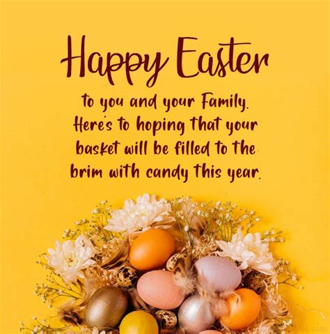 happy easter greetings to family and friends